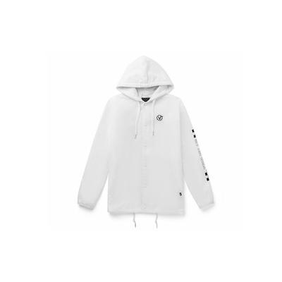 Vans Logo Otw Printed Sports Casual Jacket Unisex Jacket White VN0A489TWHT
