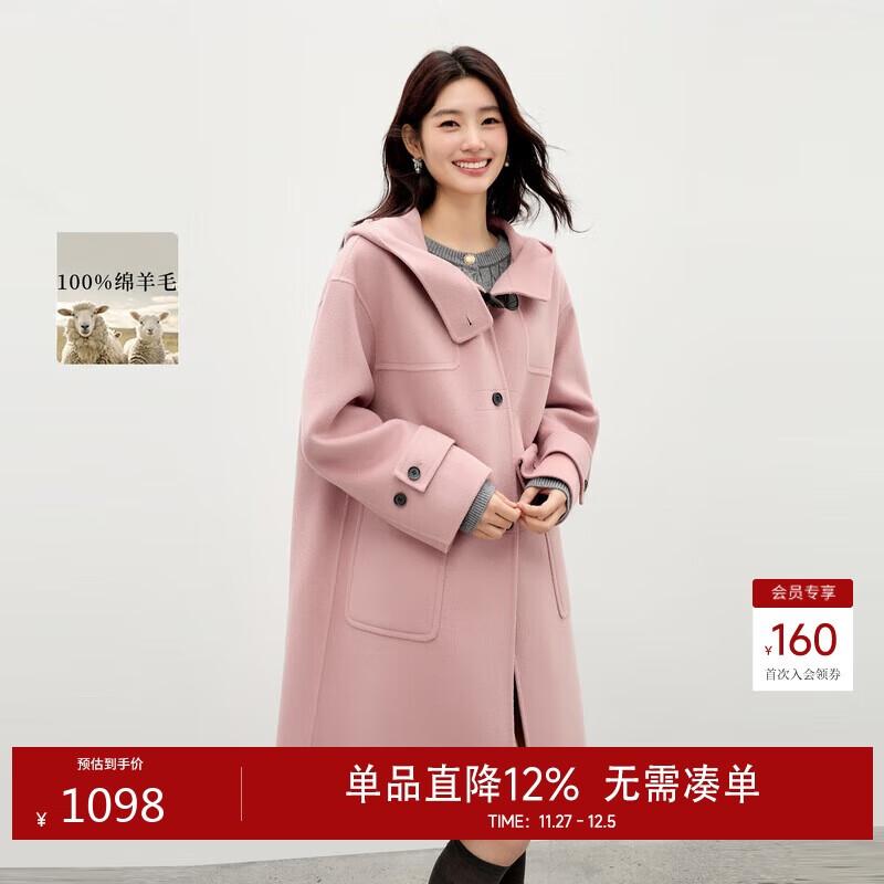 

Qiusui Yiren College Style Lamb Wool Toggle Coat L