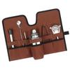 Canvas Cocktail Set Carry Bag Portable Folding Roll Strap Professional Mixology Bartender Bag for Camping Outdoor