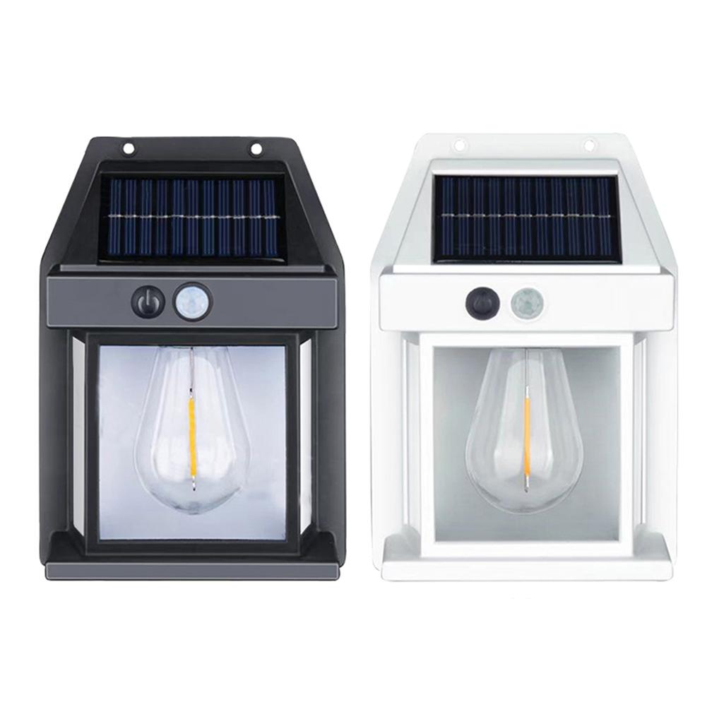 LED Solar Wall Light IP65 Waterproof Outdoor Wall Lamp Body Sensing Villa Small Wall Light for Pathway Villa Outdoor