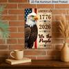 2D Flat Decorative Sign, Plaque1776 2026 Flags Anniversary 250years Metal Sign Aluminium Painting Kitchen Wall Decor Vintage Metal Rustic Wall Art