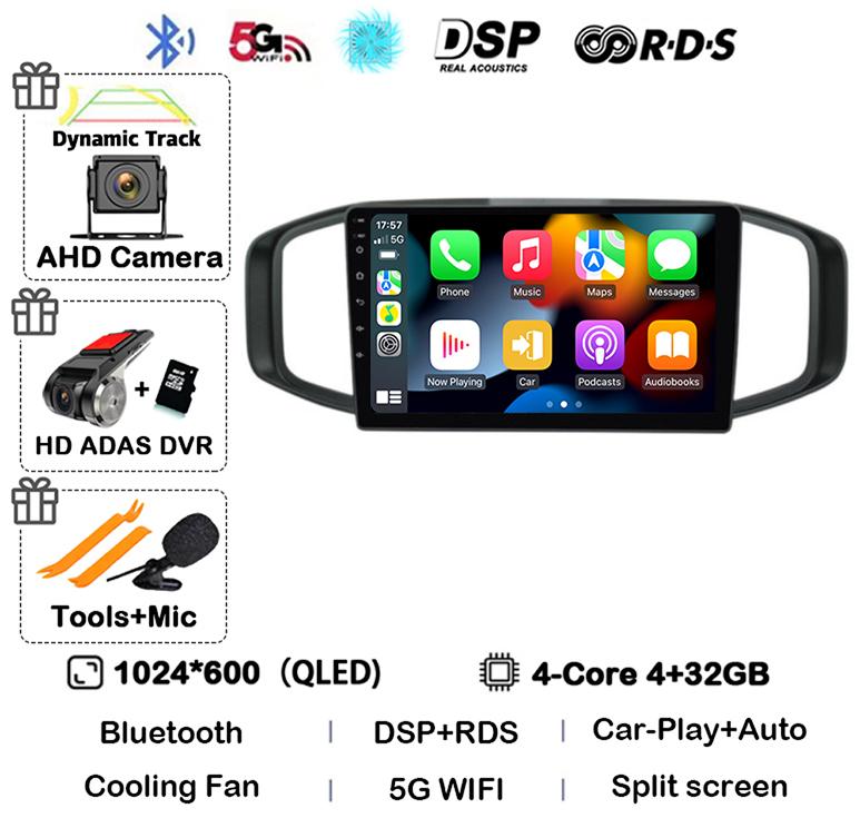 Android 14 Carplay Auto Car Radio For Morris Garages MG3 2017 2018 2019  Multimedia Video Player GPS Navigation Stereo Audio