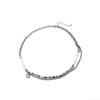 Geometric Cat Eye Stone Stainless Steel Collar Necklace For Women And Men