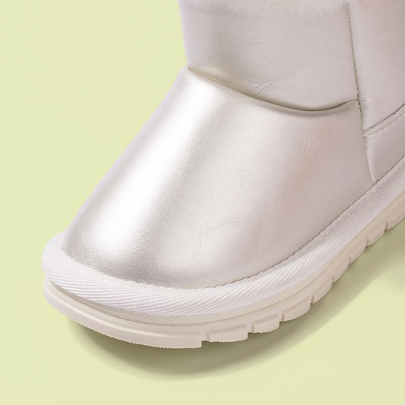 Новые сапоги из бархата и хлопка для мальчиков и девочек 27 розовый — фото 4