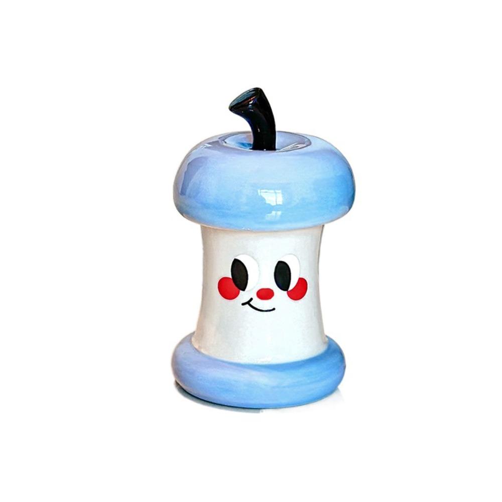 Elegant Dental Floss Storage Box Ceramic Cotton Swab Tube Cute Toothpick Box  Kitchen