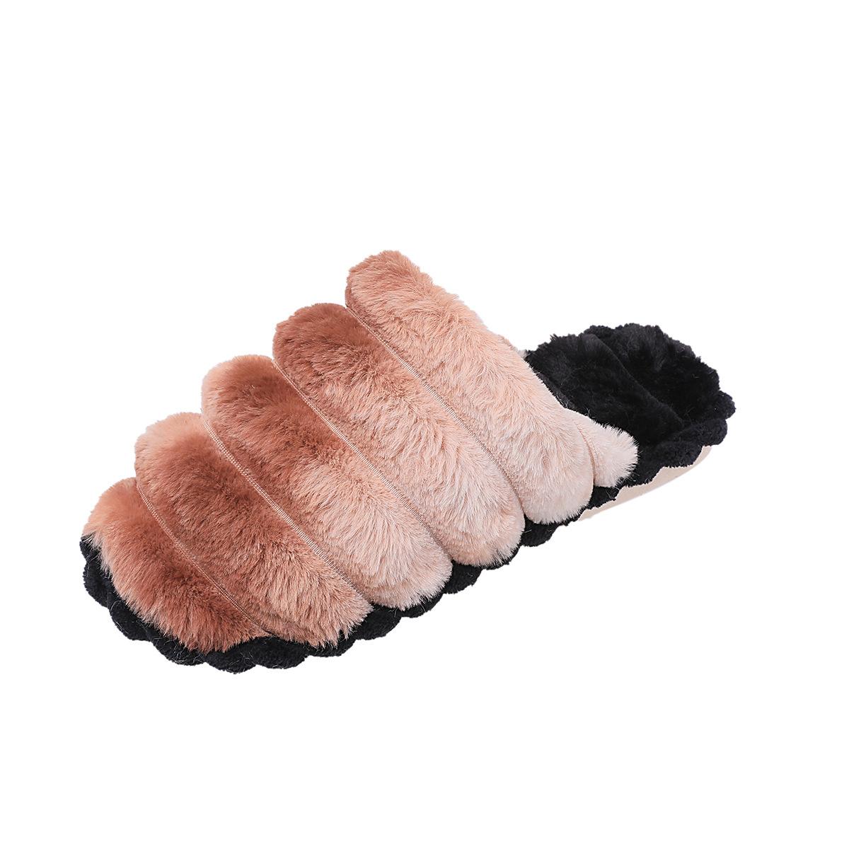 

Пушистые тапочки женские 43 большого размера домашние цветные леопардовые тапочки Bao Head плюшевые домашние хлопковые тапочки 43 темно-коричневого