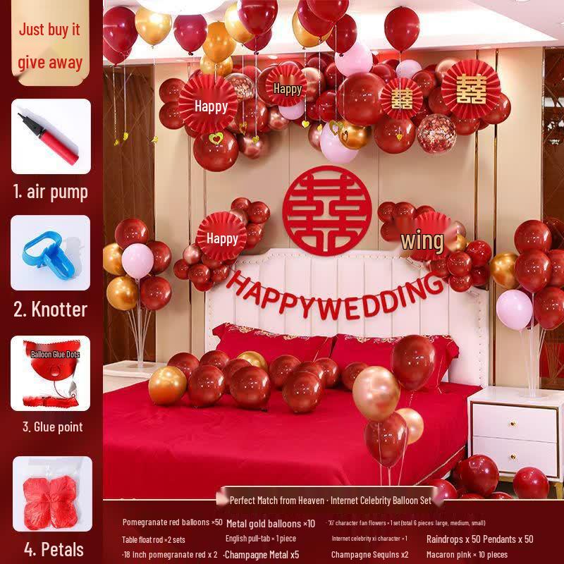 Wedding Room Decoration Balloon Set Perfect Match Wedding Room Set