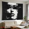 Black And White Abstract Portrait Tapestry Modern Minimalist Wall Cloth Living Room Background Wall Room Decoration