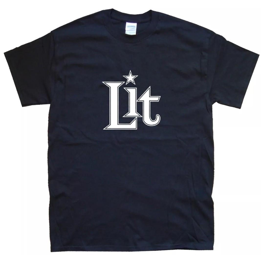 LIT T-SHIRT All sizes colours Black, White S