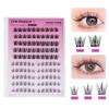 1 Box Self Adhesive Eyelash,Pre Glued Eyelash,Cluster Eyelash,No Need Glue,Easy To Put On, Diy Eyelash Extension