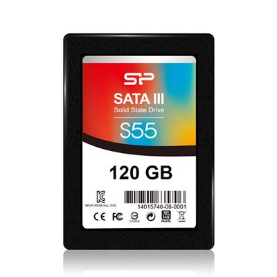 Silicon Power Slim S55 120GB SATA SSD | 550MB/s Lesegeschwindigkeit | 420MB/s Schreibgeschwindigkeit | 36 Monate Garantie
