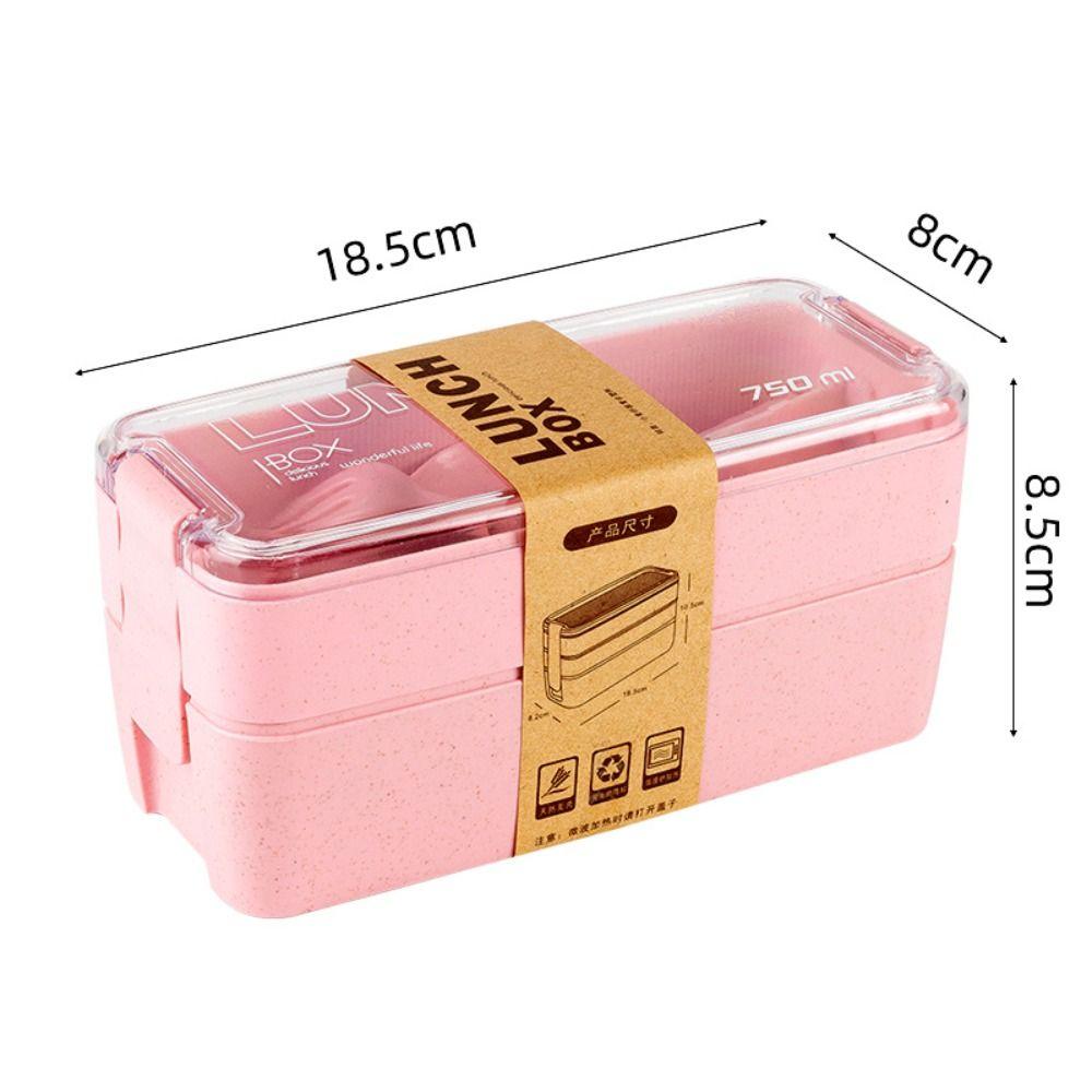 Microwave Bento Box Wheat Straw Lunch Containers New Lunch Box