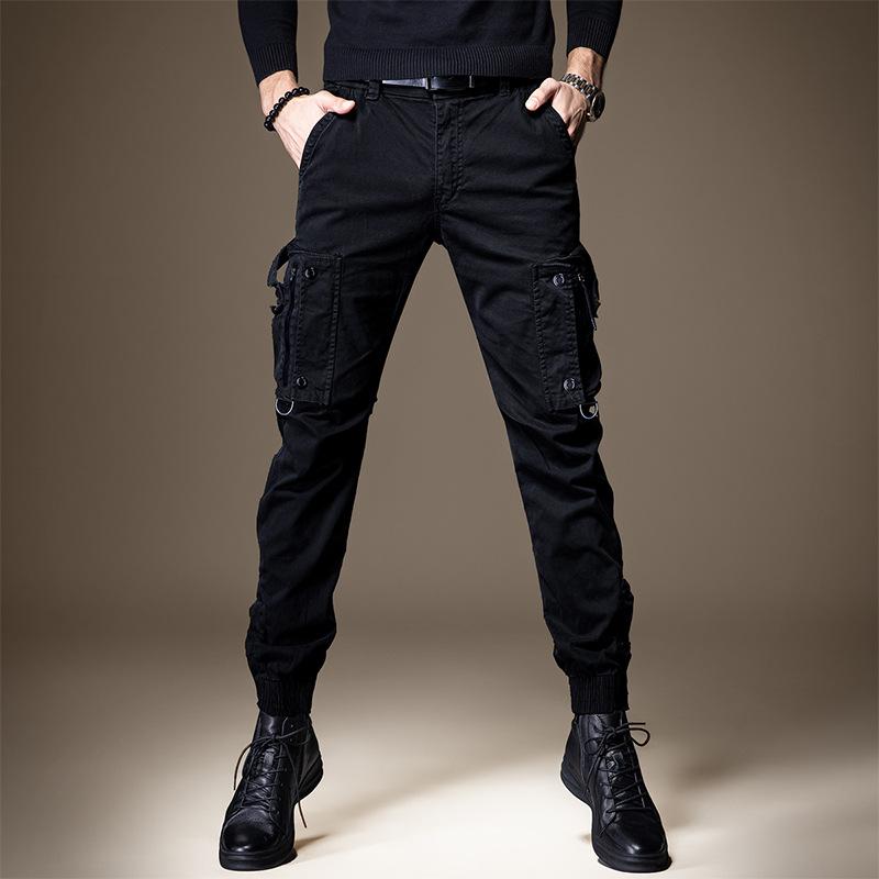

Men s Straight Leg Cargo Pants Lightweight Outdoor Casual Pants Men Women M чёрный