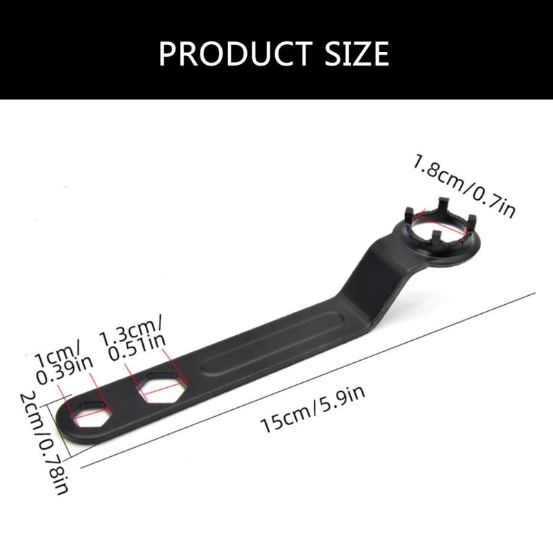 High Carbon Steel Four Pronged Thickened Angle Grinder Wrench Suitable for Secure Grip Nuts Removal Clamping Disassembly