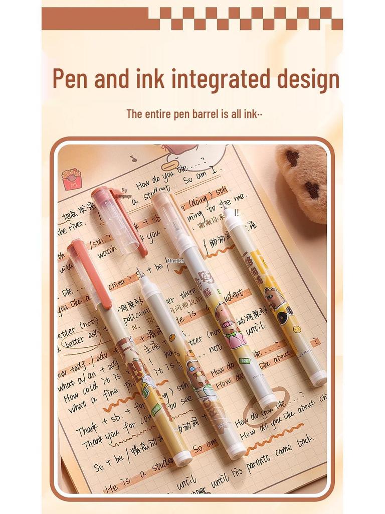 High-Capacity Student Cartoon Gel Pen Set - 30 Pieces