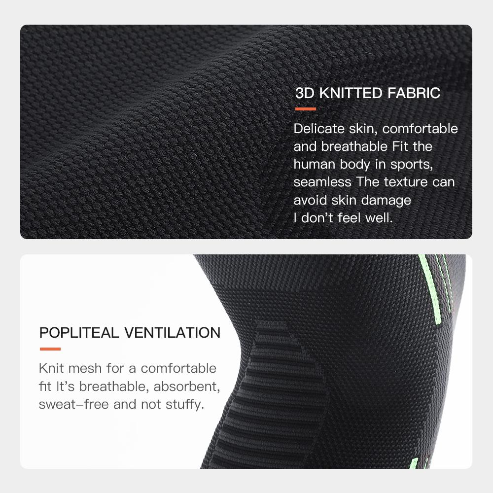 Fitness Running Basketball and Cycling Functional Knitted High-elastic Knee Pads To Protect Tendons PracticalDesign