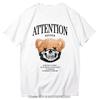 Teddy Bear Tshirt Cool Robotic Graphic Tops Harajuku Cartoon Streetwear Fitness Clothes Casual Fashion Tee Roupas Masculinas