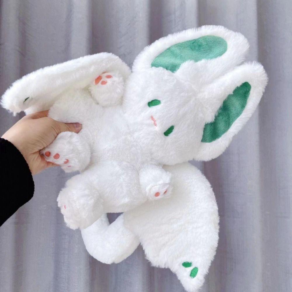 Plush Bat Bunny Plush Toy White Bat Rabbit Stuffed Doll Accompany Dolls Graduation Gifts