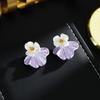 Ear Decor Flower Stud Earrings Elegant Temperament Earrings Vintage Earrings  Girls Gift