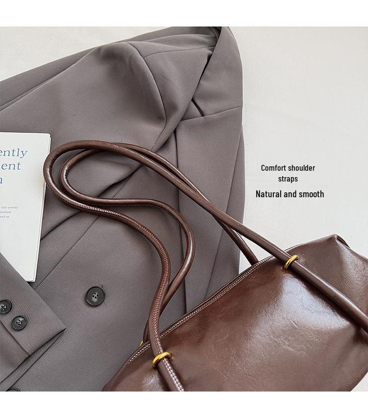 Elegante Damen Unterarm-Baguette-Tasche mit großem Fassungsvermögen - Neuer modischer Schulter- und Handheld-Pendlerstil