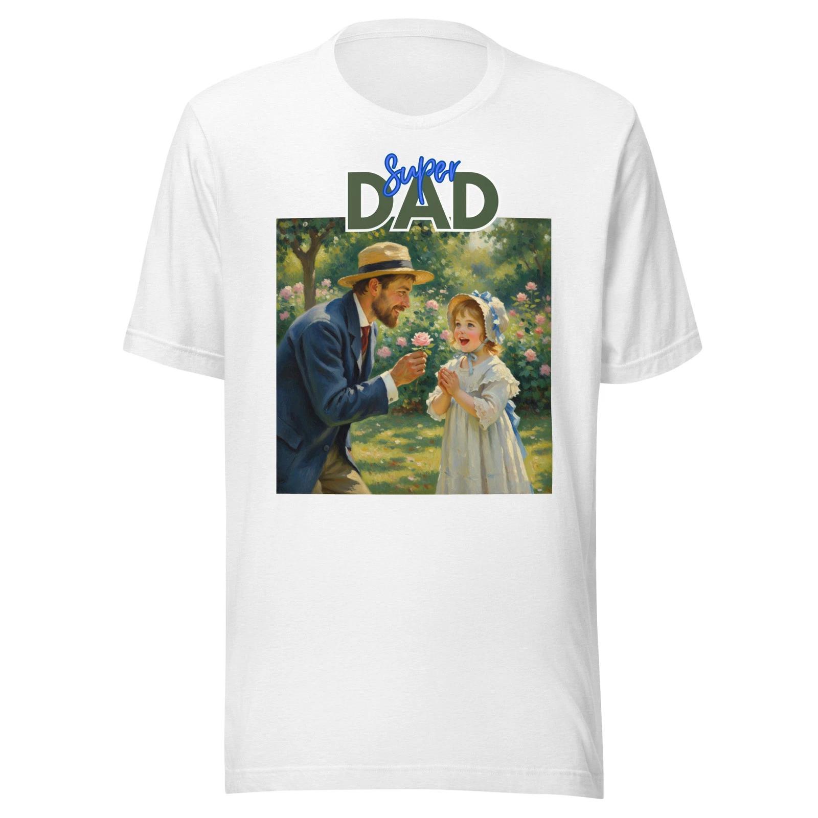 Super Dad- Picture of Father giving daughter a rose-Unisex Children s Children s T  Children s T-shirt 120