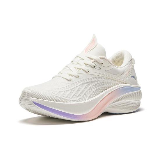 Anta Leaf 5 Buty do biegania amortyzujące wstrząsy trwałe lekkie niskie damskie sneakersy kość słoniowa-białe 922525575F-6