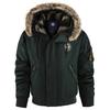 Winter Men's Warm Down Parkas Fashion Men Fur Collar Thick Windbreaker Padded Coats Men Fleece Lined Thermal Jackets Clothing