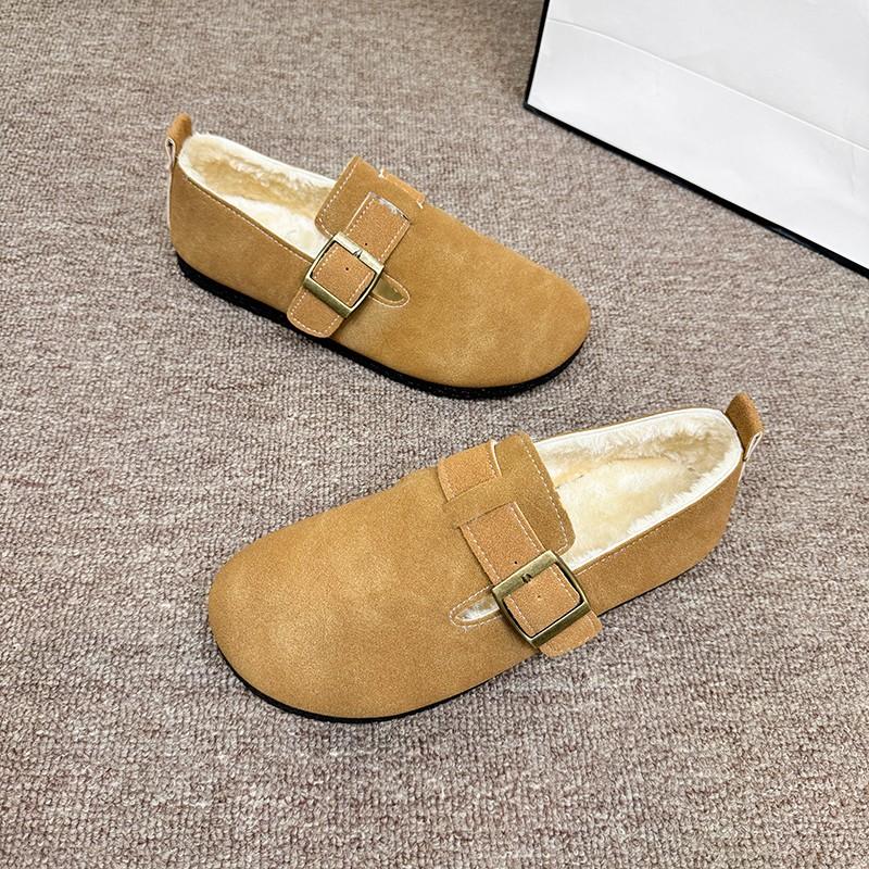 Fashion 2024 Women Minimalist Slip on Designer Baotou Lightweight Sandals Winter Fashion Warm Plush Cozy Home Slippers Shoes for Women