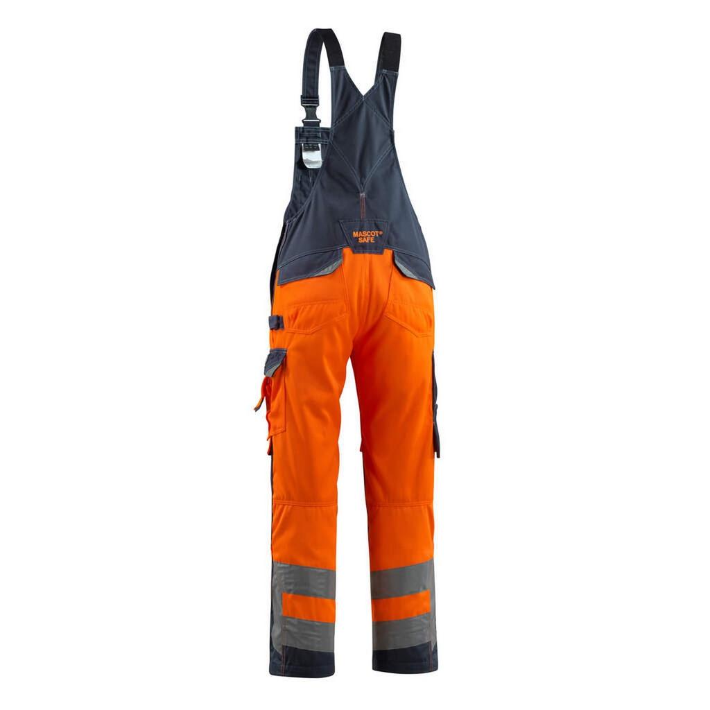 Mascot Mens Newcastle Safe Supreme Hi-Vis Bib And Brace Overall