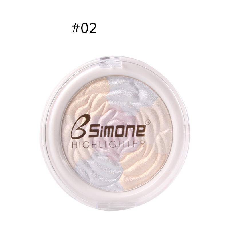 Moda culori mixte Pearl Rose Disc Highlighter Hrănire pentru piele Lumină complementară Iluminare naturală Discuri de iluminare