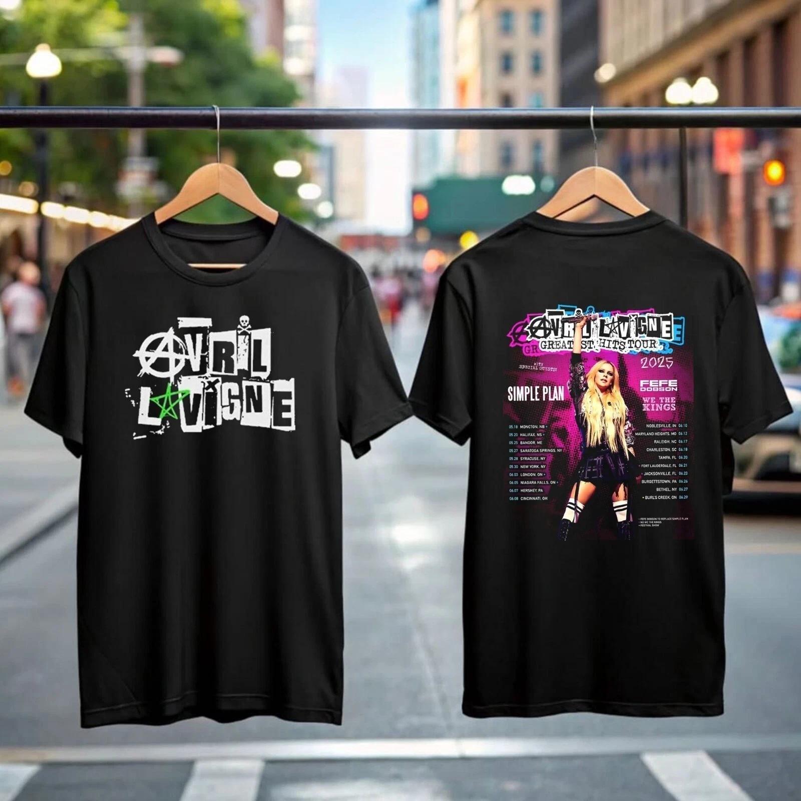 

Avril Lavigne Greatest Hits Tour T-Shirt, 2025 Concert, Gift For Fans Music Tee 2XL
