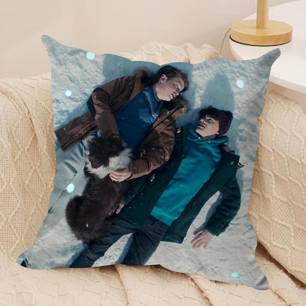 TV HHeartstopper Cushion Cover Soft Plush Throw Pillow Cover DoubleSided Decorative Cushion Case Sofa Bedroom Home Decor
