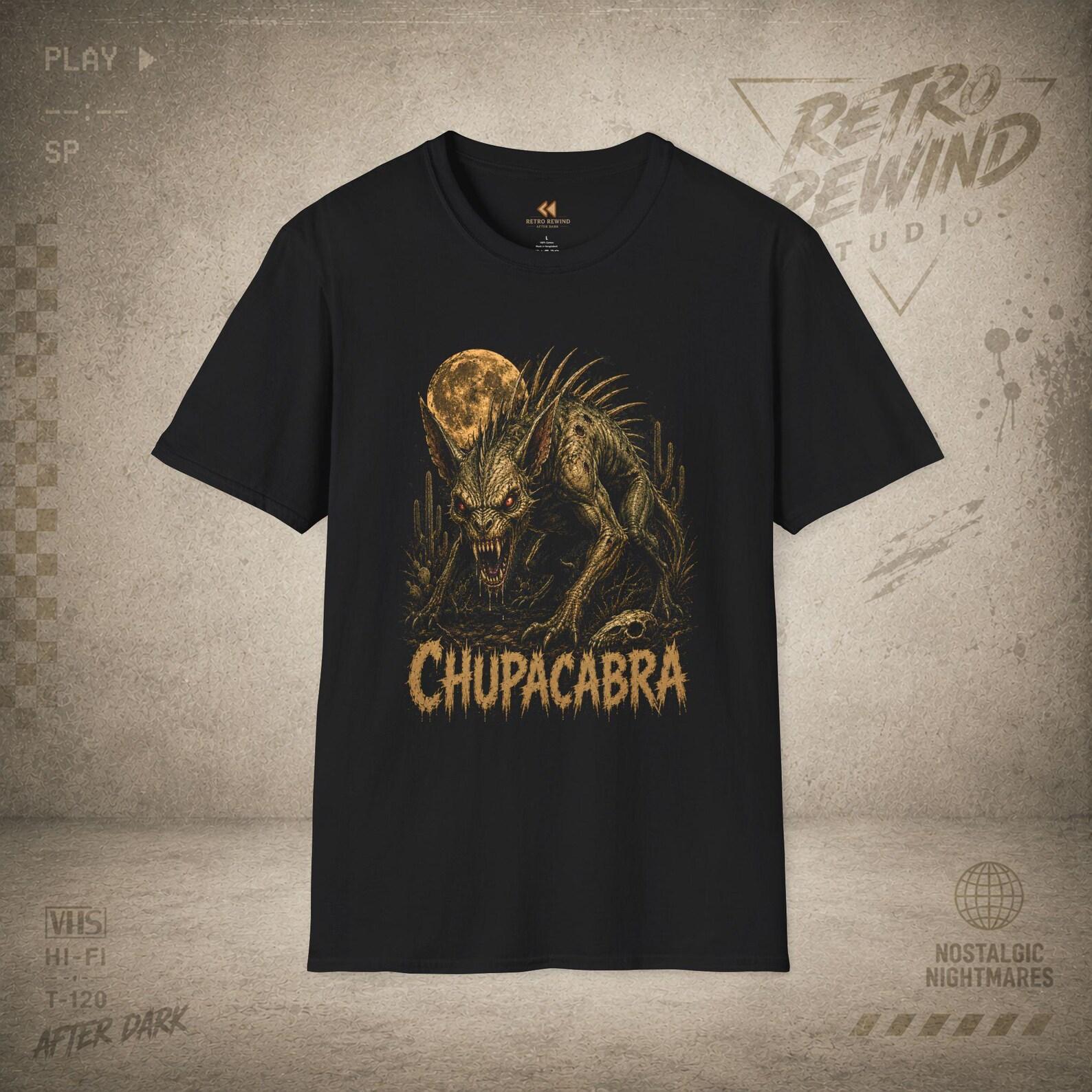 Chupacabra Monster T-Shirt | Cryptid Illustration L