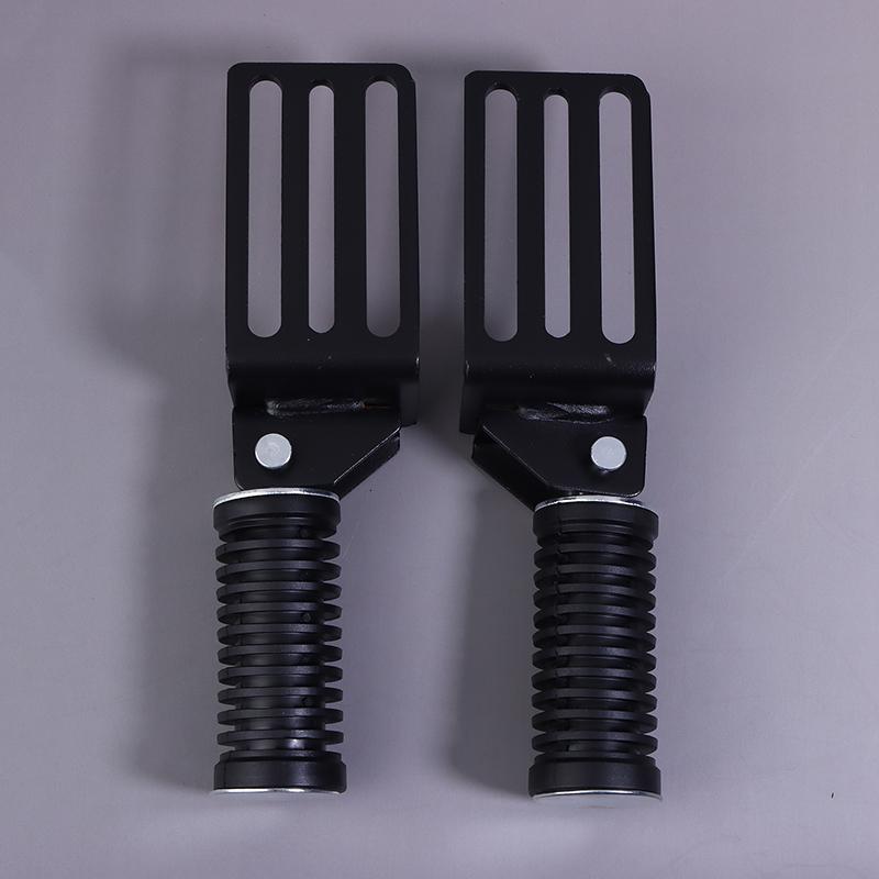 1Pair Electric Vehicle Front Foot Pedal Plate Leg Support Pad Folding Anti-Slip Metal Footboard Ebike Accessories