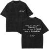 Washed Vintage Rapper Lil Peep Look At The Sky Tonight All of The Stars Have A Reason T-shirt Men Women Hip Hop Fashion T Shirts