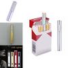 Silver Metal Shell Recharge Usb Lighter Electronic Mini Cigarette Arc Windproof