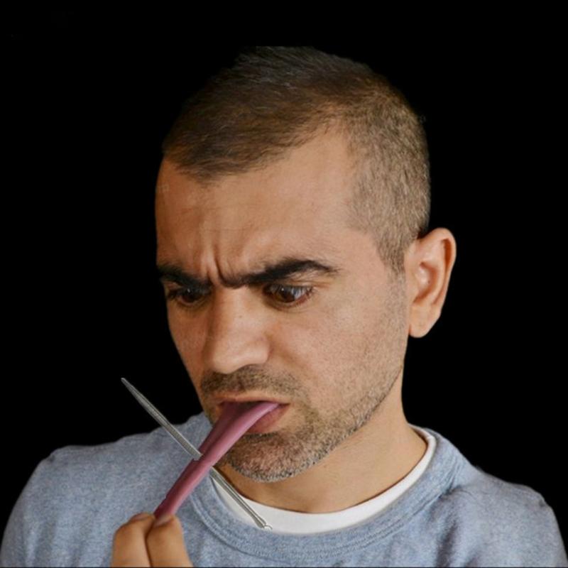 Halloween Fake Tongue Realistic False Tongue Horrible Stretchable Tongue  Tricks Prank Tongue for Halloween Magics