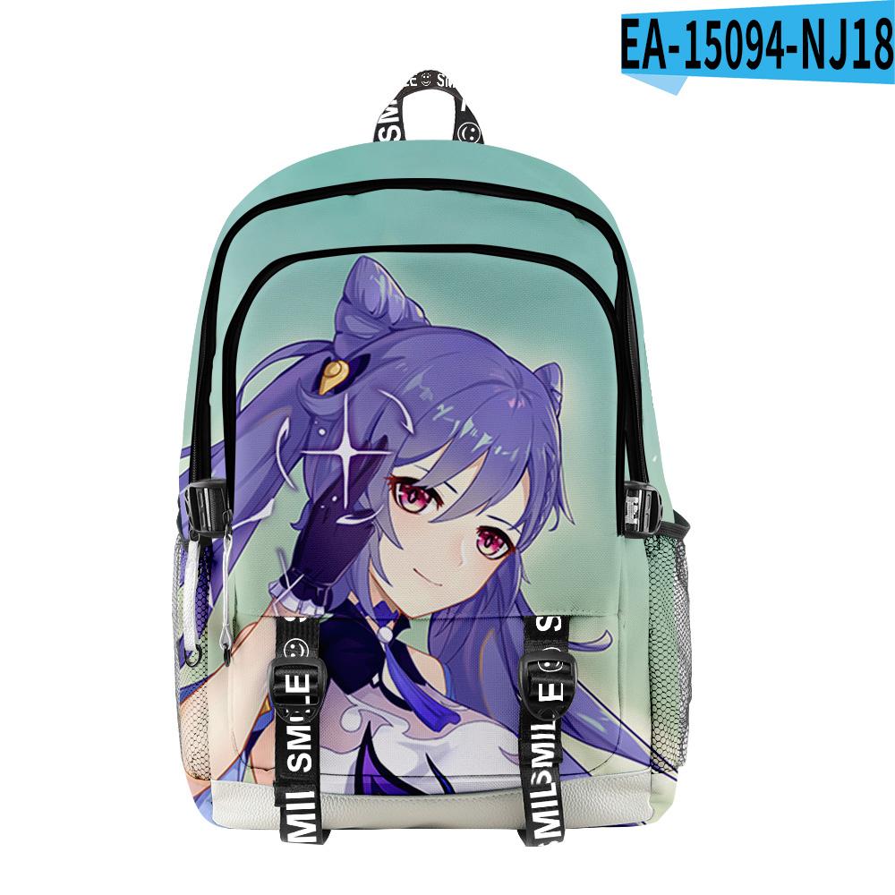 Trendy Popular Genshin Impact Student School Bags Unisex 3D Print Oxford Waterproof Notebook multifunction Travel Backpacks
