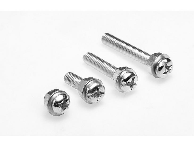 Kreuzschlitzschrauben- und Mutternsatz mit Unterlegscheiben, M3 M4 M5