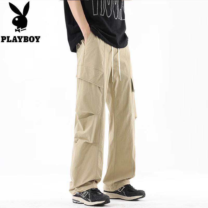PLAYBOY Unisex Casual Outdoor Quick-Dry Cargo Pants