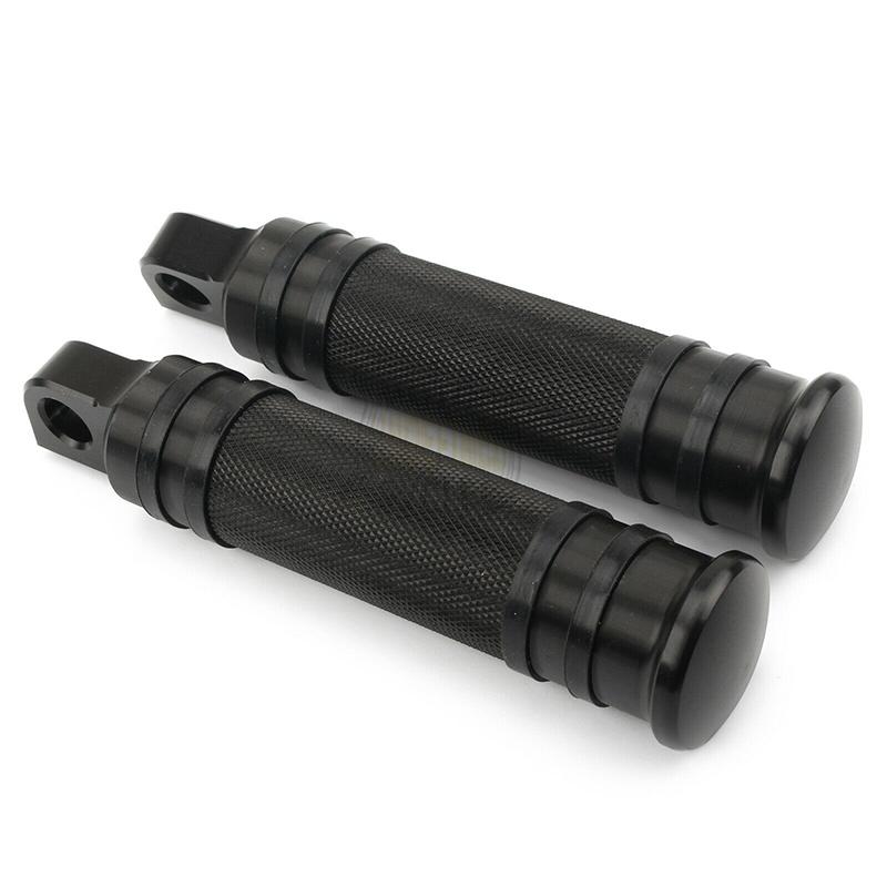 

Мотоциклетные подножки с накаткой, задняя передняя подставка для ног с ЧПУ, педаль для Harley Touring Road King Sportster 883 XL Softail Dyna чёрный