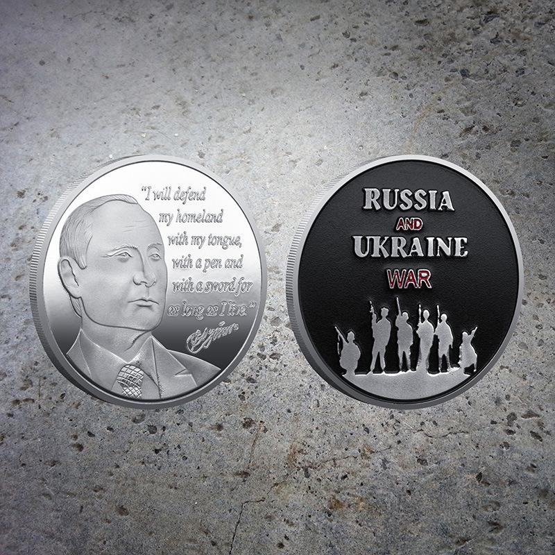 Российский Путин, позолоченные памятные монеты, креативные золотые монеты, монеты, декоративные монеты, памятные медали серебряный
