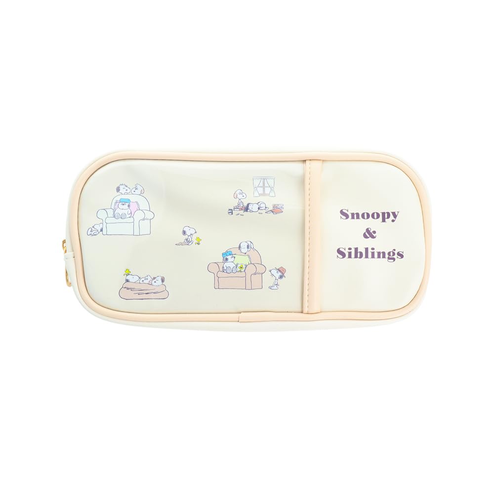Stationery Snoopy Pencil Relax S1428489 Sun-Star Case, Siblings, Ivory,