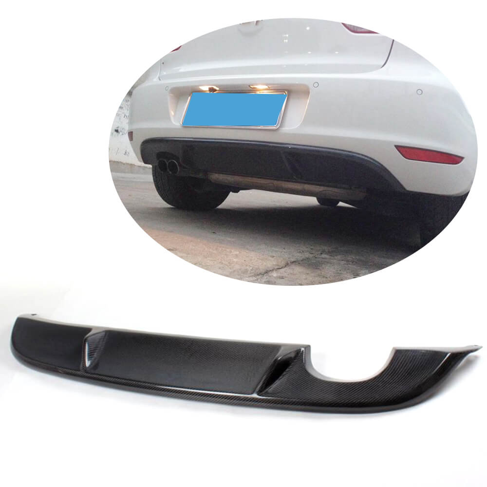 Rear Bumper Diffuser V1 (for Base HB 2010-2013, Carbon) for Volkswagen Golf 6