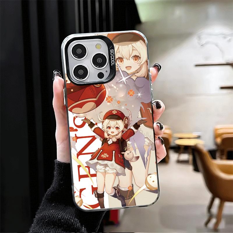 Genshin Impact Anime Shockproof Phone Case for iPhone 17 Air 16 16E 15 Pro Max 14 Plus 13 Mini 12 Back Cover Anti Fall Fundas