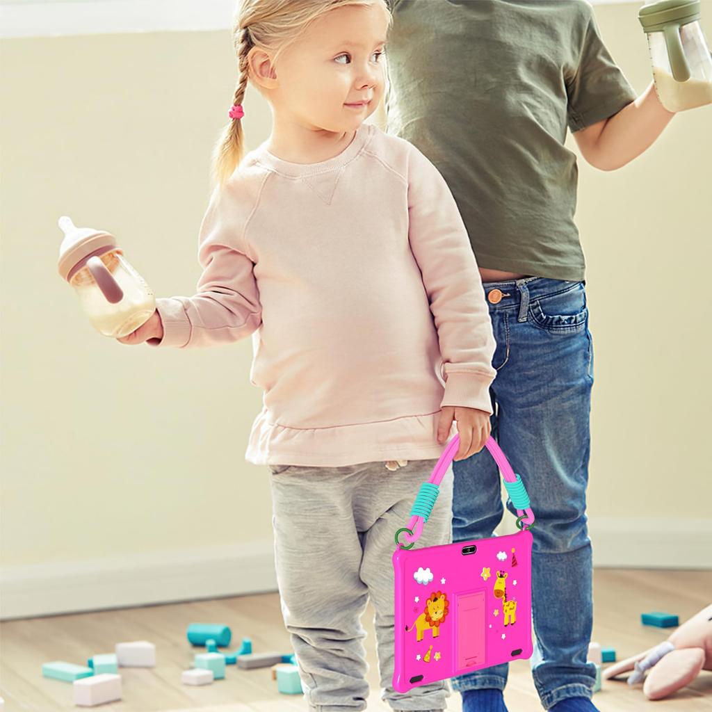 PRITOM Kids YouTube Kids Google Kids Space Time Lightweight GMS 64GB 6000mAh IPS Perfect for Birthday Graduation Gift Tablet, 10-inch, Wi-Fi Model, &