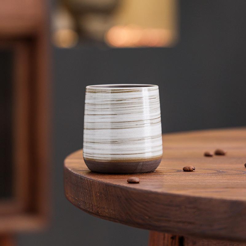 Handmade Kiln-Changed Ceramic Coffee Cup American Latte Afternoon Tea Latte Cup Retro Household Water Cup