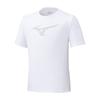 Training Stretch Soft Dry UV White X Size L Wear, T-shirt, Sweat-wicking, Quick-drying, Protection, 32MAD026, Men's, Gray,