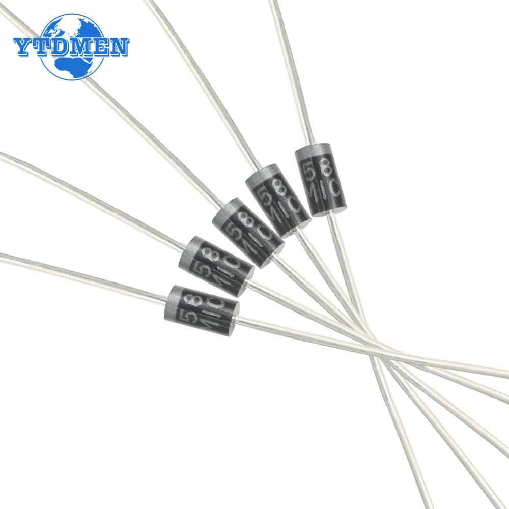 100PCS Schottky Diode Rectifier Diodes Kit DO-41 1N5817 1N5404 1N5824 DO-27