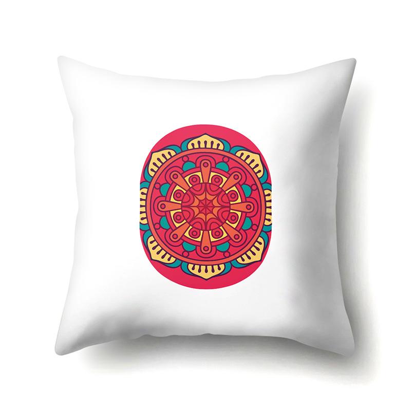 Polyester Pillowcase Home Geometric Striped Print Pillowcase 26 English Letter Cushion Cover